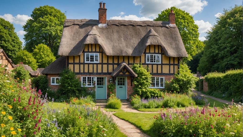 idyllic countryside and architecture