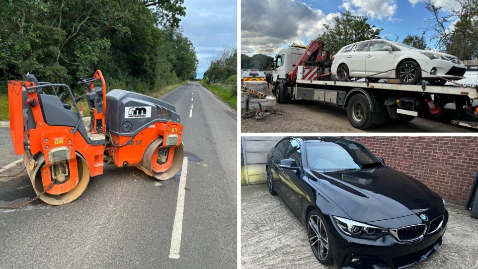 Cars Stolen Across The Thames Valley Are Seized By Police