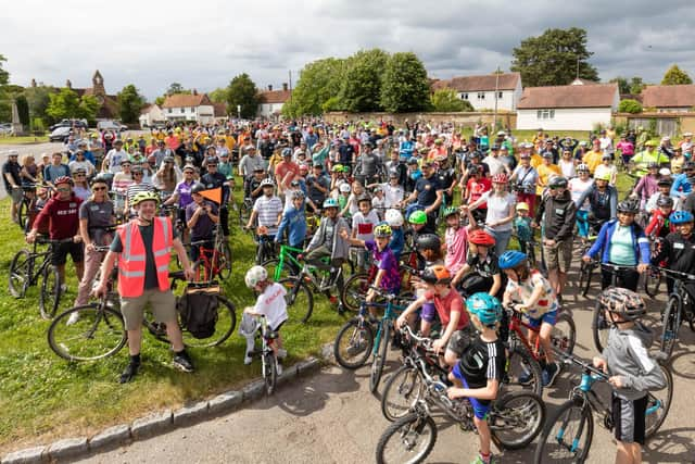 Families And Cyclists In Haddenham Gather To Continue Campaign For Safe Route