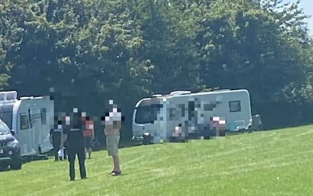 Police Shut Down Unauthorised ‘traveller’ Encampment Next To Football Pitches In Wing