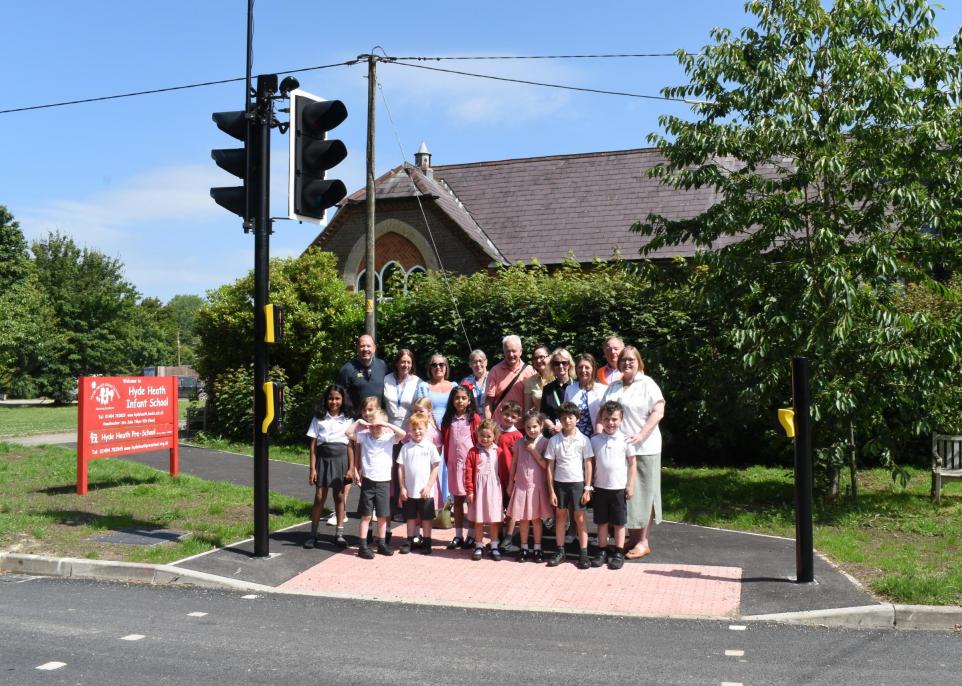 Puffin Crossing Is Built Next To Hyde Heath Infant School