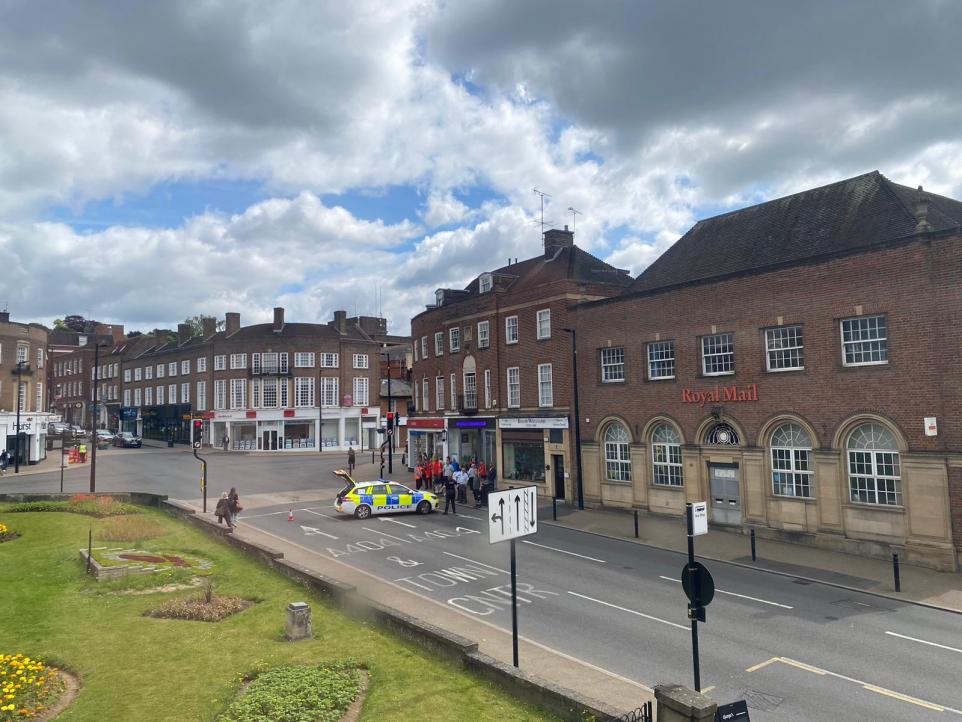 Queen Victoria Road In High Wycombe Cordoned Off By Thames Valley Police