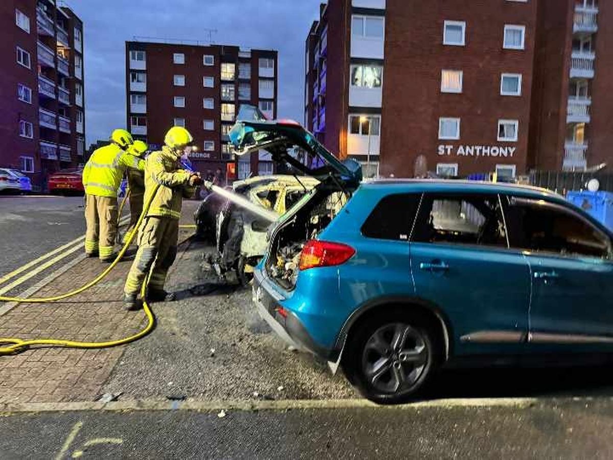 Watch As Flames Engulf Cars In Suspected Arson Incident In Newmarket