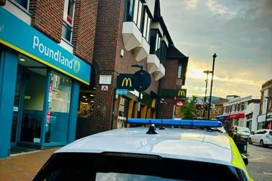 Police Disrupt Anti Social Behaviour In Aylesbury Town Centre